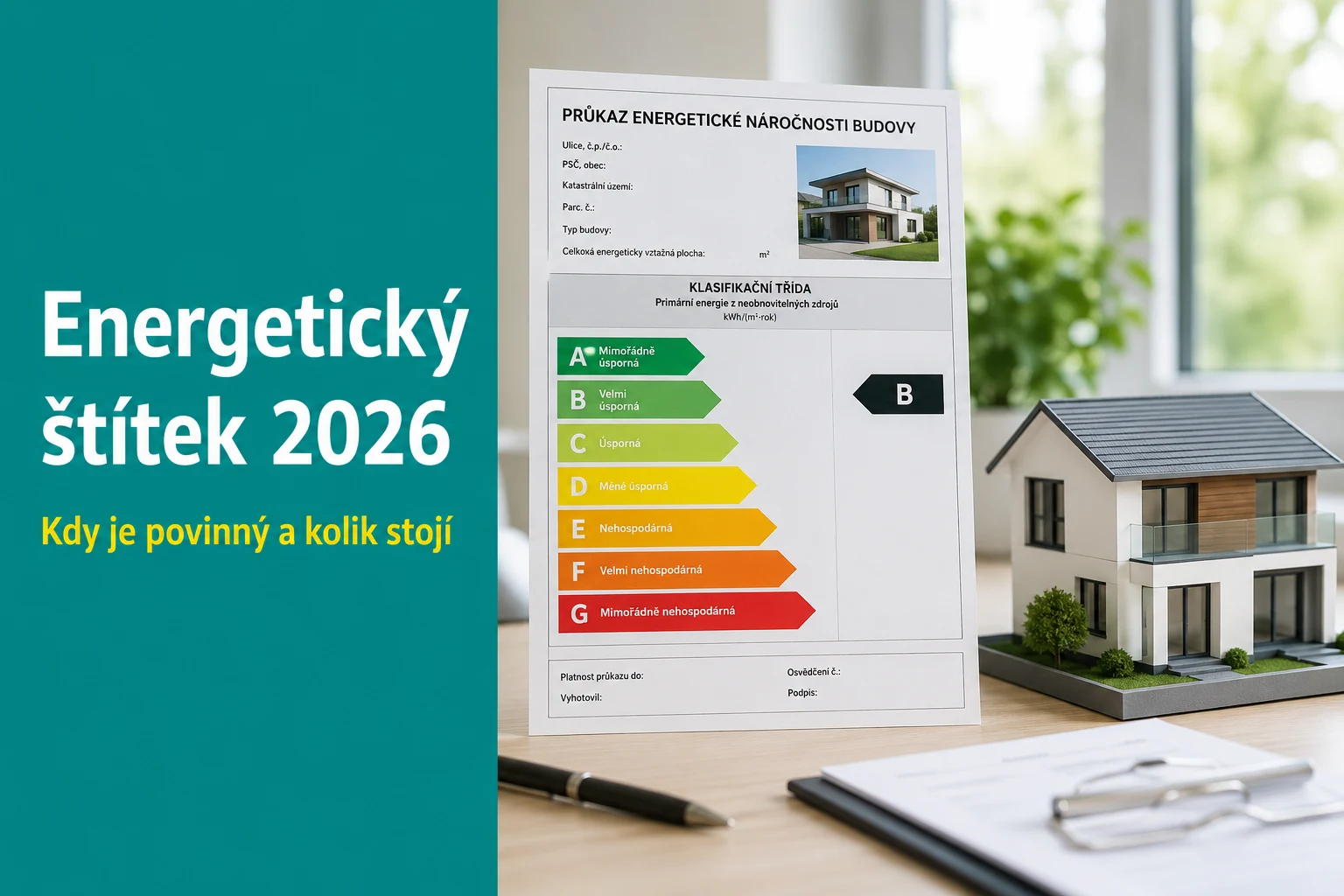 Energetický certifikát budovy 2026: kedy je povinný, koľko stojí a čo sa mení