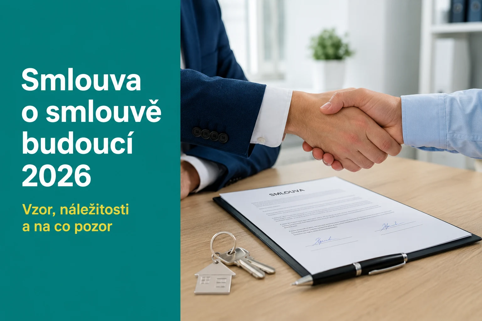 Smlouva o smlouvě budoucí kupní 2026 — náležitosti a vzor