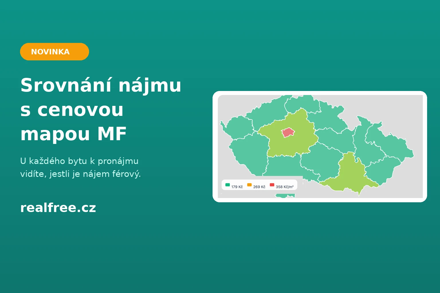 Novinka: pri prenájmoch bytov v Česku vidíte porovnanie s cenovou mapou