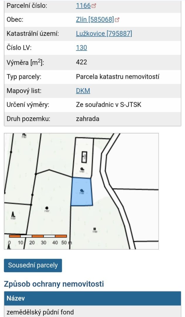 Prodej 2 pozemků 4200m2 Lužkovice u Zlína  — foto 3