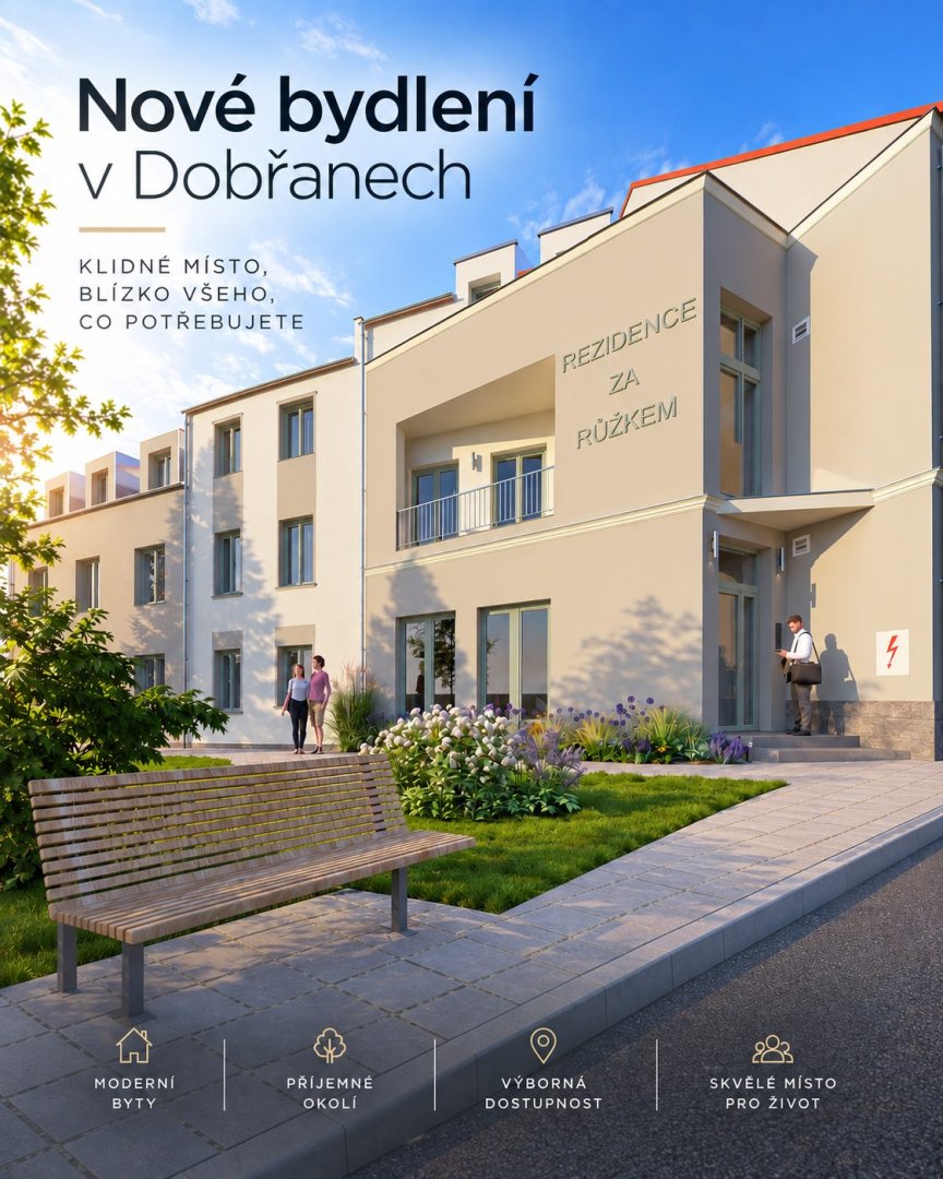 Bezbariérový byt 2+kk v centru Dobřan s vlastním vchodem a parkovacím stáním — foto 6
