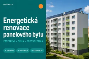 Energetická obnova panelového bytu 2026: zateplenie, okná a fotovoltika (rozpočet)