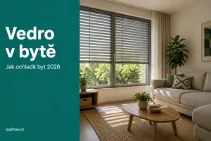 Vedro v byte 2026: ako ochladiť byt — tienenie, vetranie a klimatizácia