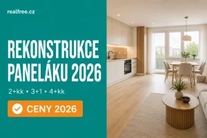 Rekonštrukcia panelákového bytu 2026: cena podľa dispozície, postup, kde ušetriť