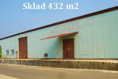 Sklad plocha 432 m2, temperovaný - ÚVALY u Prahy