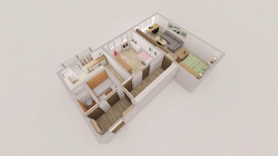 Pronájem bytu 2+1 58 m2